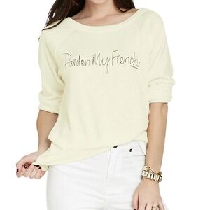 BCBGeneration Pardon My French Graphic Pullover